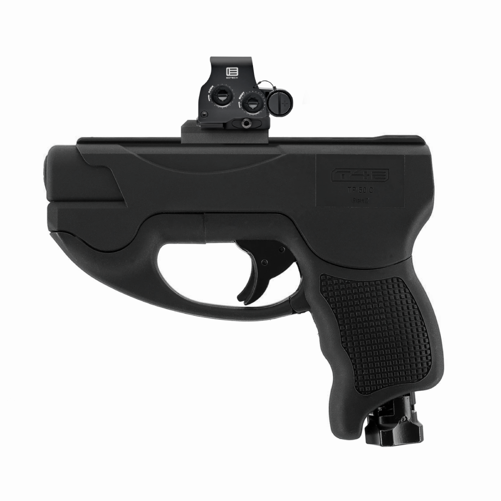 TP50 Compact with 40mm Picatinny rail and reddot sight