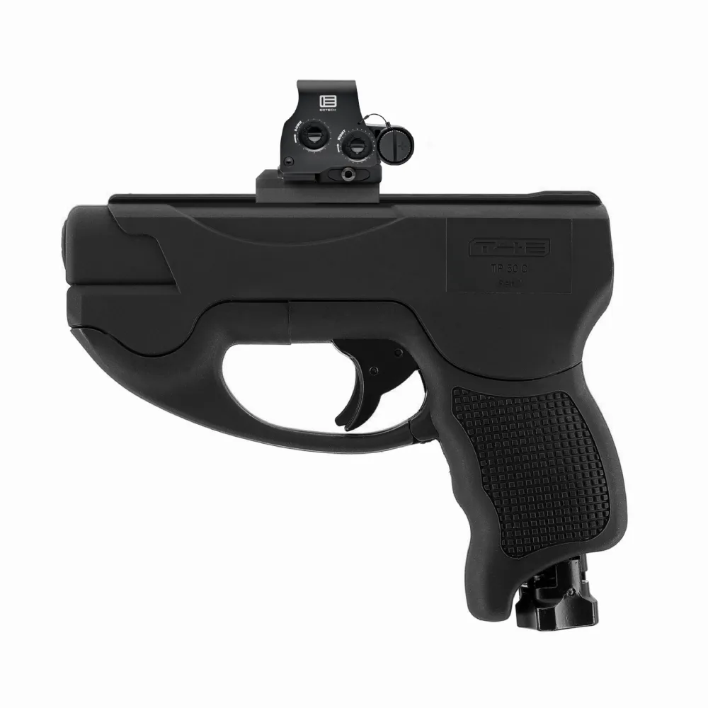 TP50 Compact with 40mm Picatinny rail and red dot sight