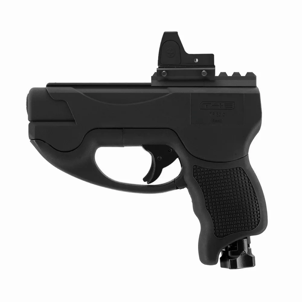 Umarex TP50 Compact with 40mm Picatinny rail and red dot sight