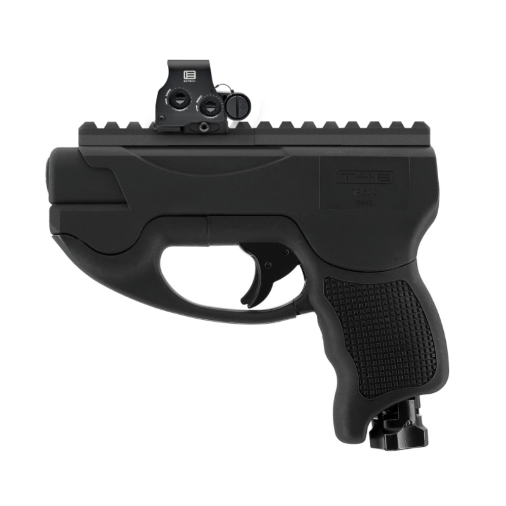 Side view of 80mm Picatinny rail for Umarex T4E TP50 Compact