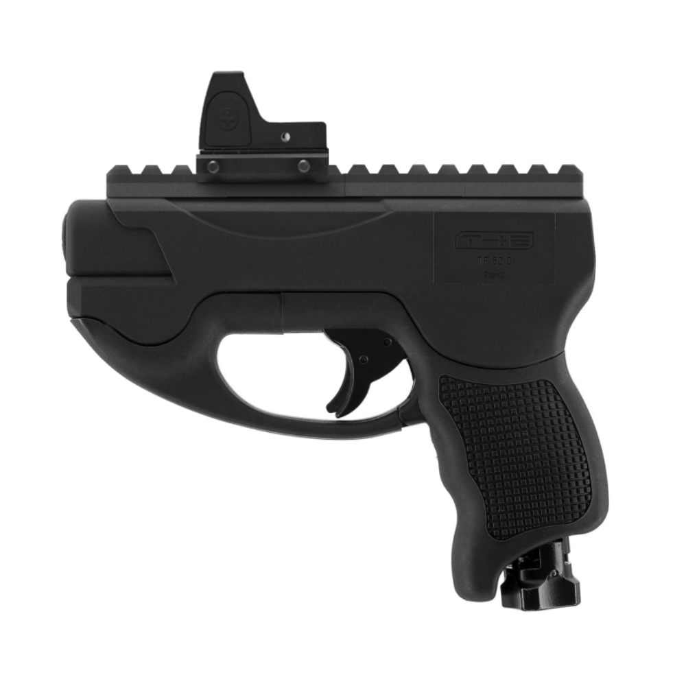 Umarex TP 50 Compact with 80mm Picatinny rail and reddot sight