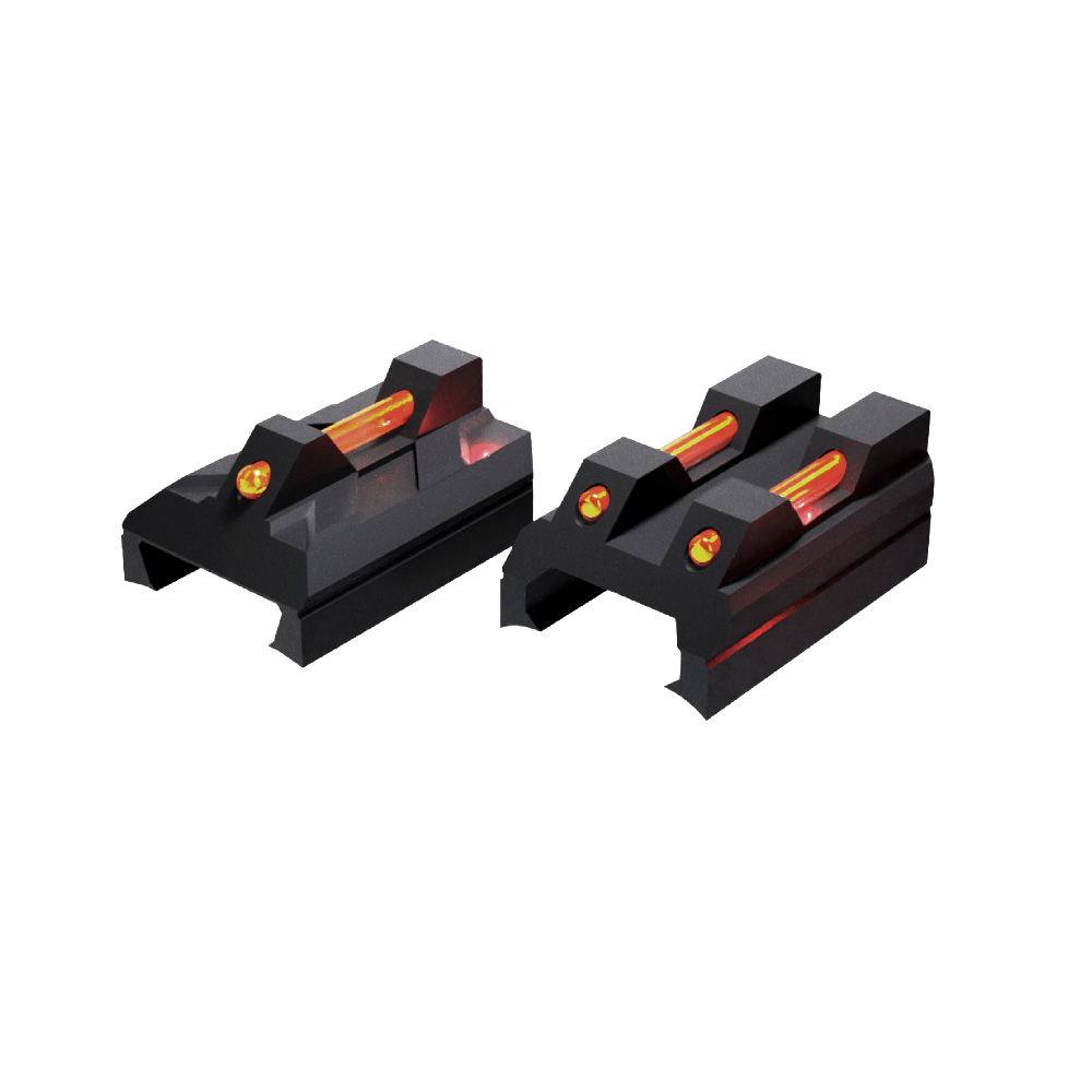 Umarex T4E TP50 Compact Fiber Optic Sight Front Red Rear Red