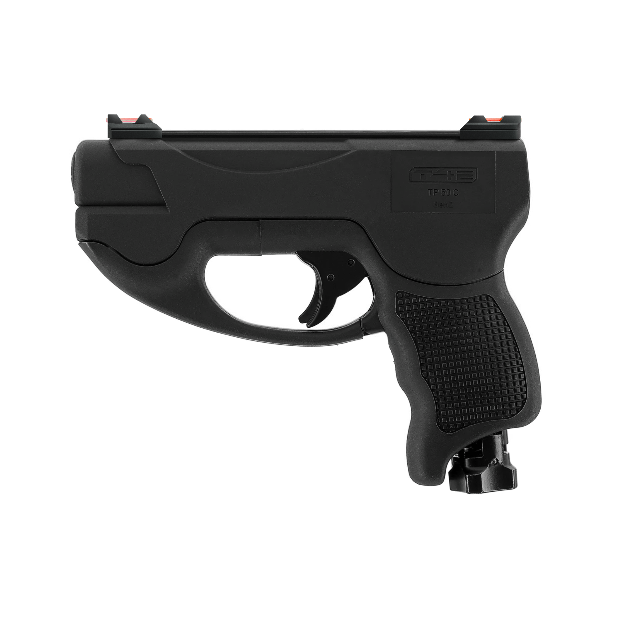 UMAREX T4E TP50 Compact Fiber Optic Sight Side Image Front Red Rear Red