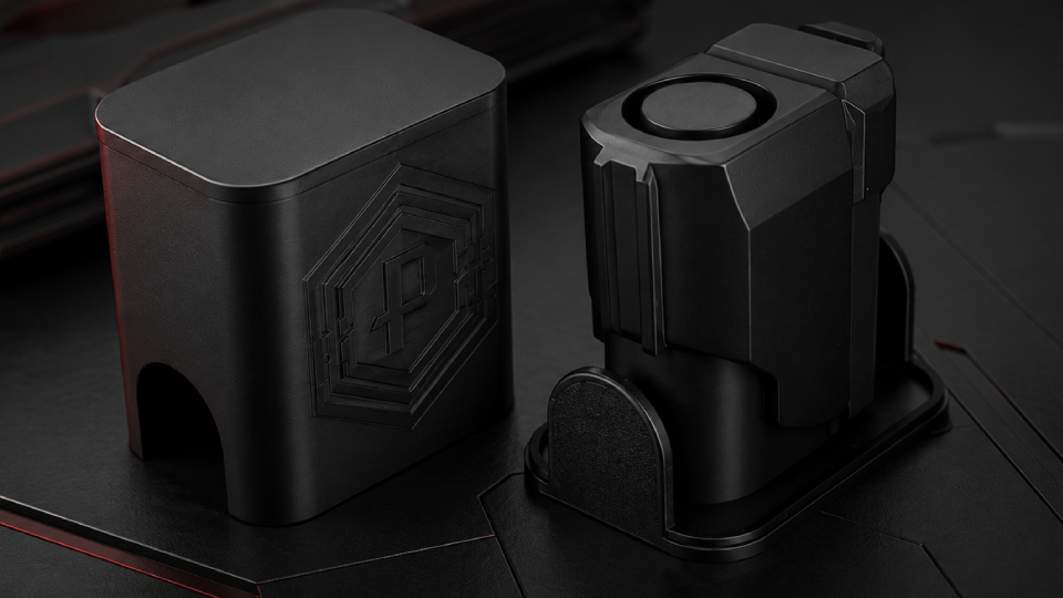3D-Printed shipping box for the print-force umarex t4e hdp50 compact compensator