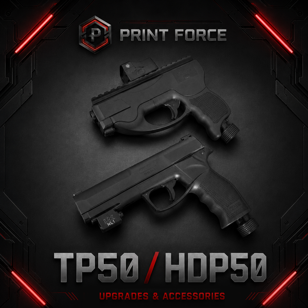 PRINT-FORCE upgrades and accessories for Umarex T4E TP50 and HDP50